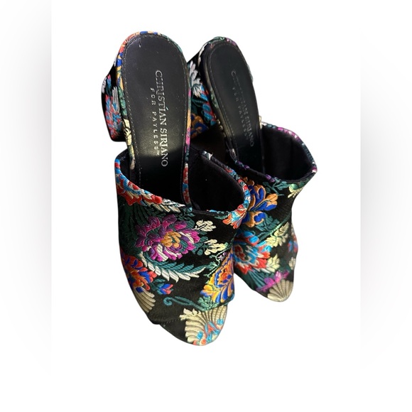 Christian Siriano Multicolor Floral Mules - Picture 3 of 3